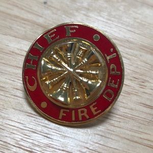 Blackinton Hibbing Fire Dept Fire Chief custom Pin